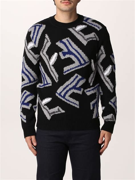 fendi black strap sweater|fendi jumper men's.